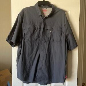 Coleman EUC dark gray camping/fishing shirt size XXL